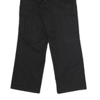 DICKIES Mens Black Polyester Blend Regular Cargo Trousers W31 L30 Workwear Zip