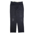 DICKIES Workwear Mens Trousers Black Regular Straight W36 L34