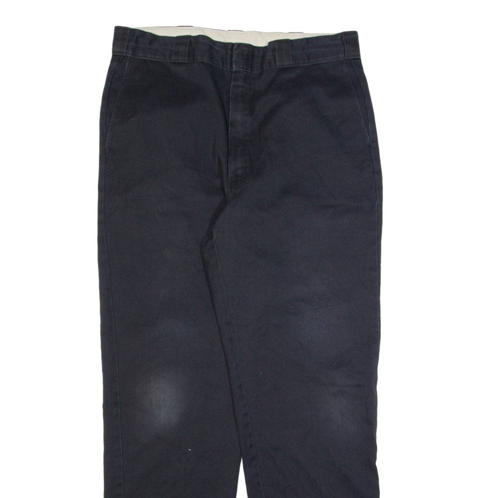 DICKIES Workwear Mens Trousers Black Regular Straight W36 L34