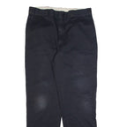 DICKIES Workwear Mens Trousers Black Regular Straight W36 L34