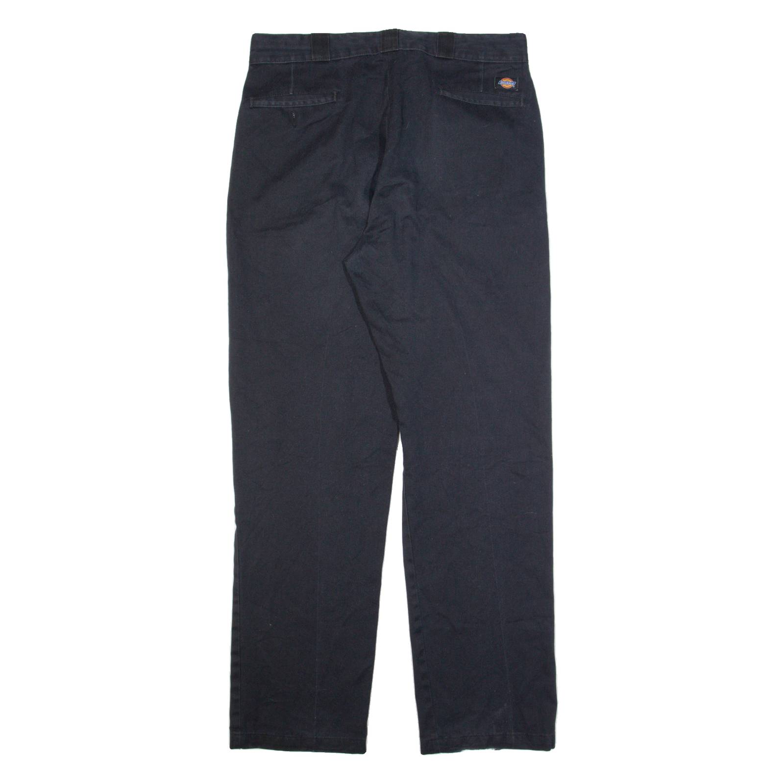 DICKIES Workwear Mens Trousers Black Regular Straight W36 L34