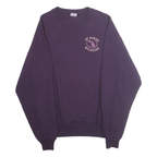 JERZEES Mens Purple Up North Michigan Crew Neck M Sweatshirt Cotton Blend