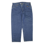 CARHARTT Mens Regular Fit Blue Denim Jeans W40 L30 Zip Closure Classic Style