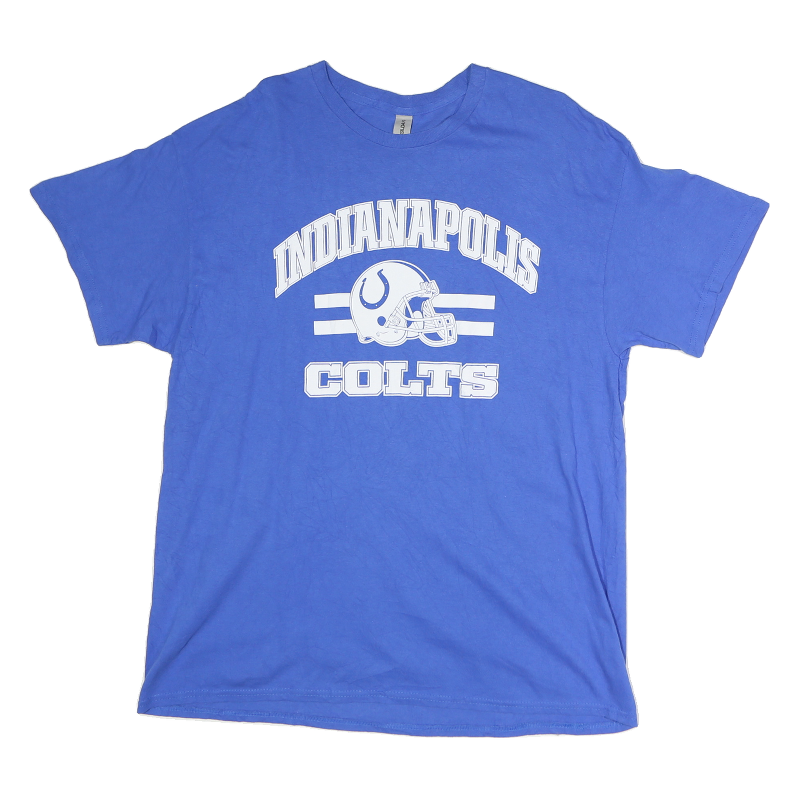 GILDAN Mens Blue Indianapolis Colts T-Shirt XL Short Sleeve Crew Neck Sports