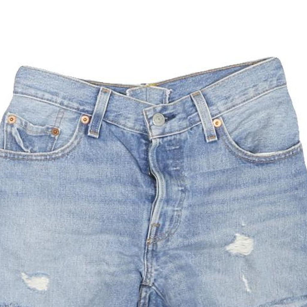 LEVI'S Womens Denim Blue Casual Cut-Off XS W26 Shorts