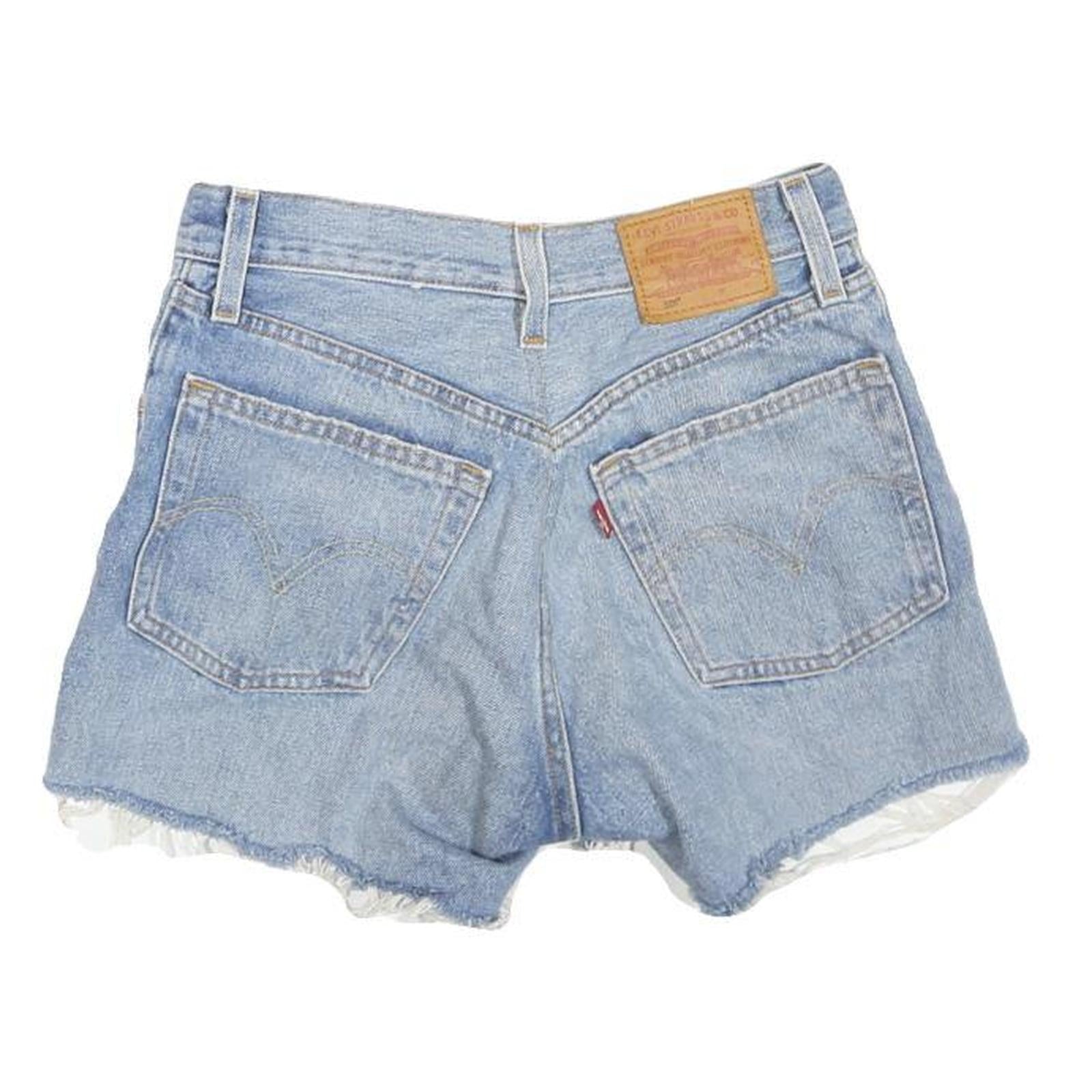 LEVI'S Womens Denim Blue Casual Cut-Off XS W26 Shorts