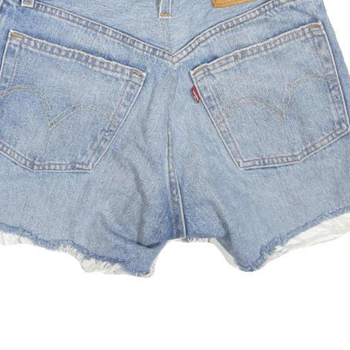 LEVI'S Womens Denim Blue Casual Cut-Off XS W26 Shorts