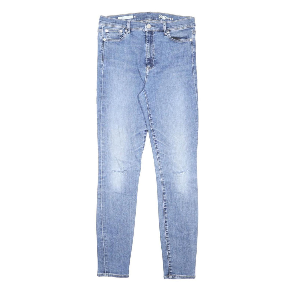 GAP Womens Slim Light Blue Denim Slim Skinny Cotton Blend Jeans W30 L30