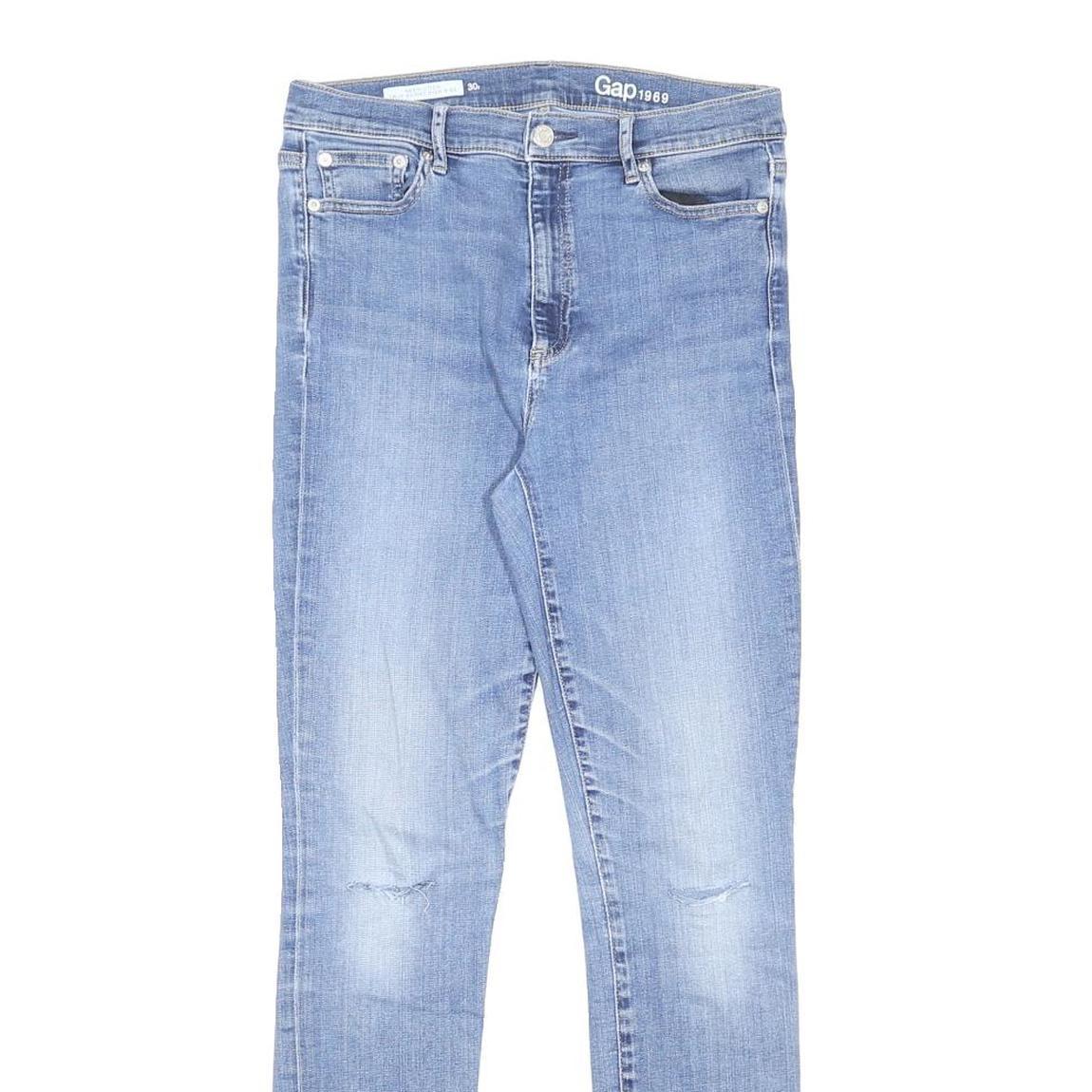 GAP Womens Slim Light Blue Denim Slim Skinny Cotton Blend Jeans W30 L30