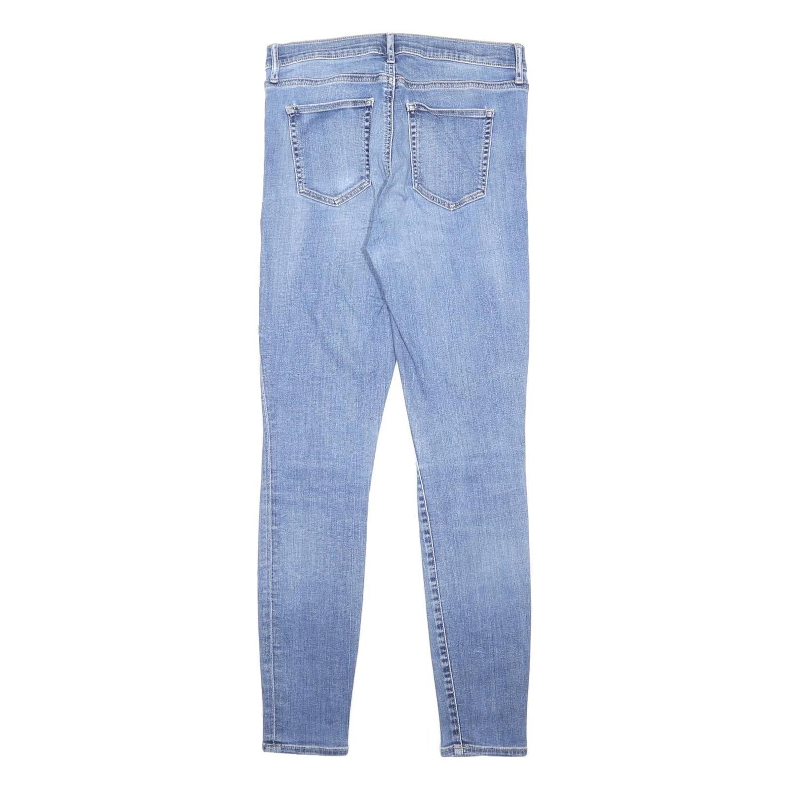 GAP Womens Slim Light Blue Denim Slim Skinny Cotton Blend Jeans W30 L30