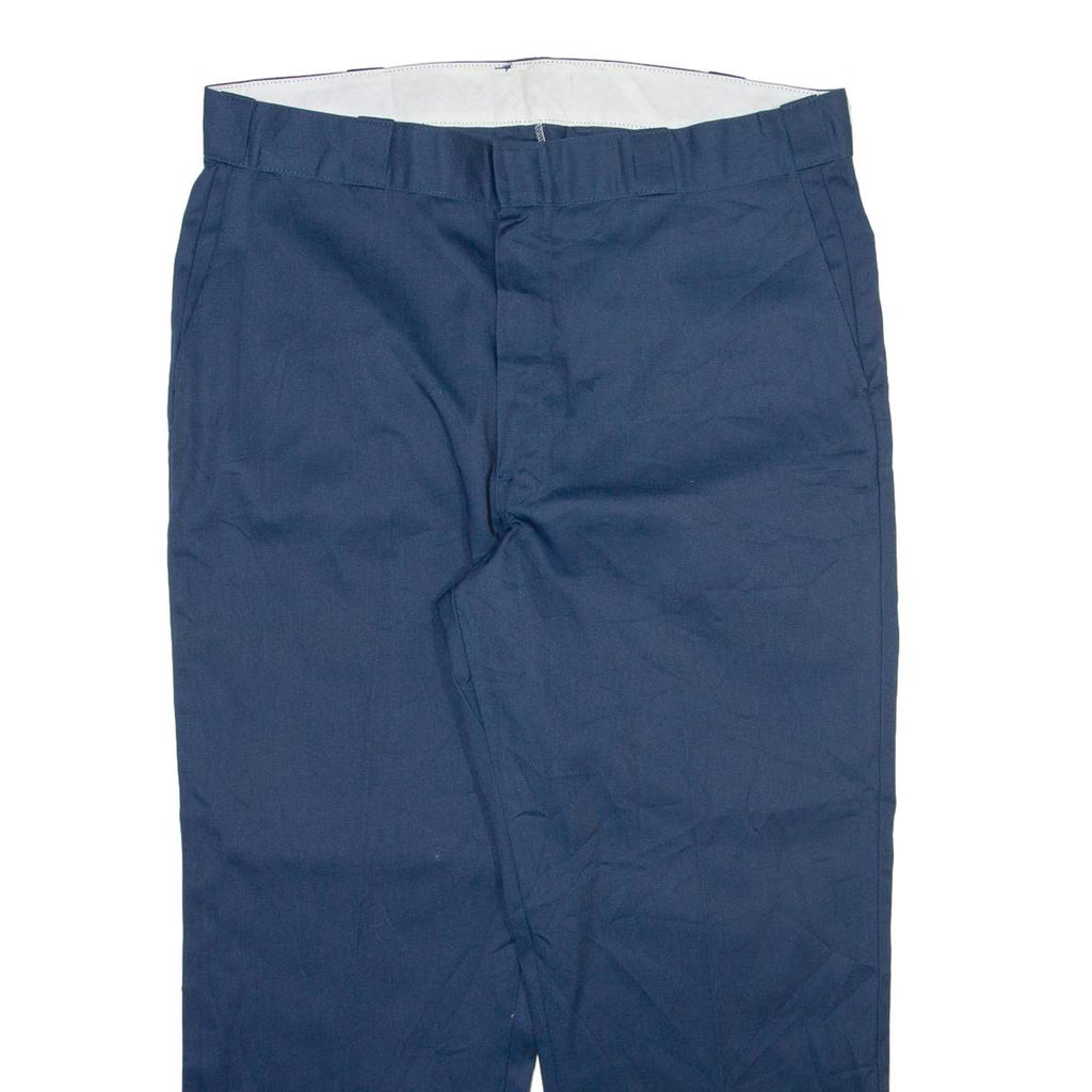 DICKIES Mens Trousers Blue Relaxed Straight W38 L27