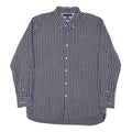 TOMMY HILFIGER Mens Blue Beige Check Shirt XL Button-Down Collar Long Sleeve