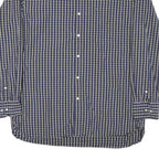 TOMMY HILFIGER Mens Blue Beige Check Shirt XL Button-Down Collar Long Sleeve