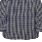 TOMMY HILFIGER Mens Blue Beige Check Shirt XL Button-Down Collar Long Sleeve