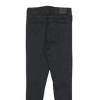 LEVI'S Womens Jeans Black Slim Skinny Denim Medium W26 L28 Stylish Zip Closure