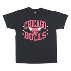 ULTRA GAME Mens Black Chicago Bulls Graphic T-Shirt L Short Sleeve Crew Neck