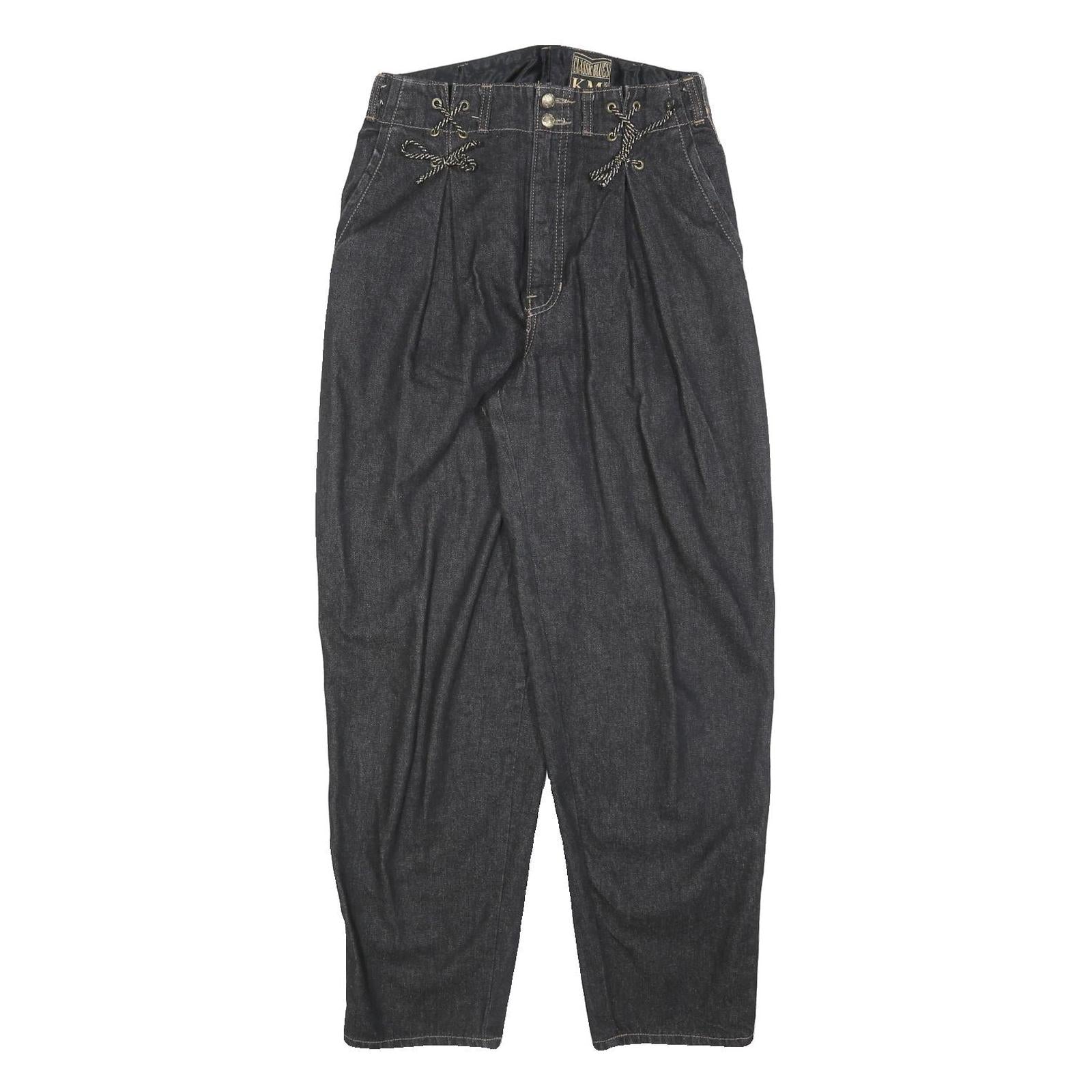 CLASSIC BLUES Womens Relaxed Fit Denim Jeans W26 L28 Floral Waistband Cotton