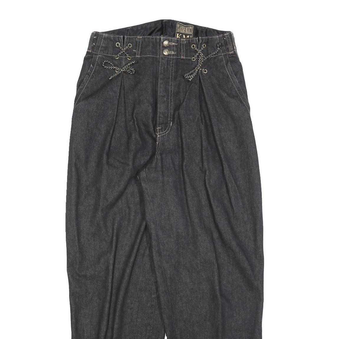 CLASSIC BLUES Womens Relaxed Fit Denim Jeans W26 L28 Floral Waistband Cotton