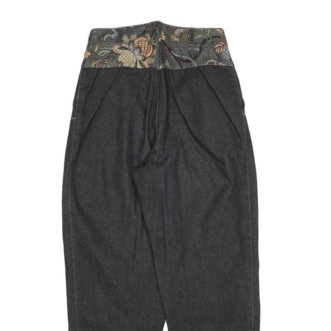 CLASSIC BLUES Womens Relaxed Fit Denim Jeans W26 L28 Floral Waistband Cotton