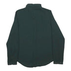 ZARA Womens Green Printed Shirt Long Sleeve Collared M Lightweight Elegant