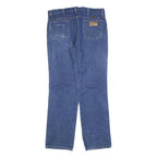WRANGLER Mens Blue Regular Fit Straight Leg Denim Medium Wash Jeans W34 L32