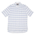 TOMMY HILFIGER Mens Blue & White Check Shirt XL Casual Summer Cotton Blend