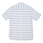 TOMMY HILFIGER Mens Blue & White Check Shirt XL Casual Summer Cotton Blend