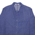 ESCO Mens Blue Denim Shirt XL Casual Long Sleeve Button Closure