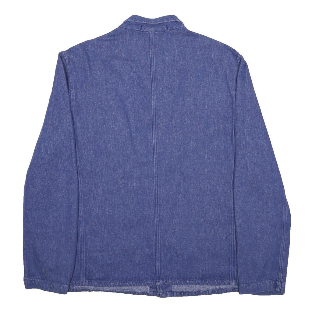 ESCO Mens Blue Denim Shirt XL Casual Long Sleeve Button Closure