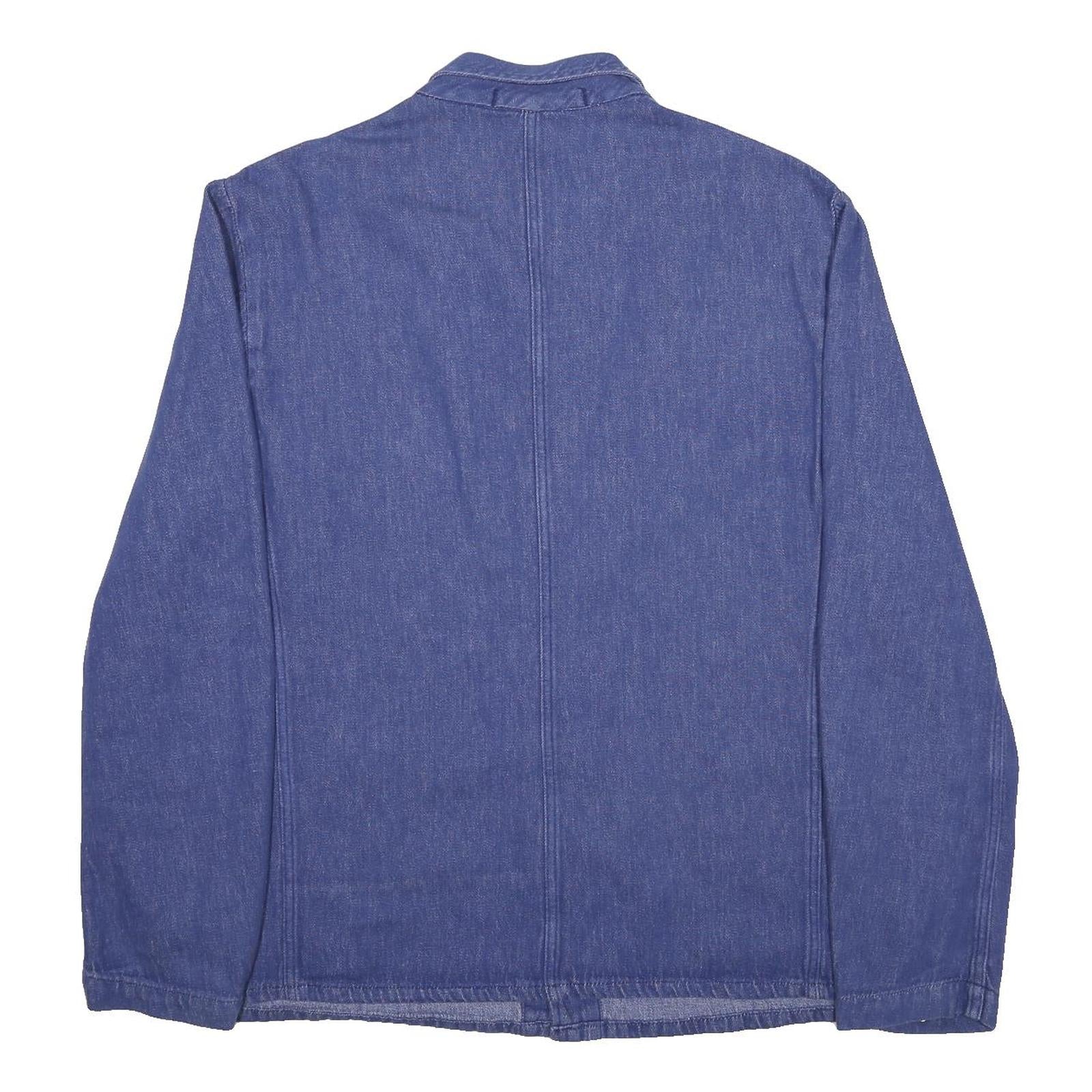 ESCO Mens Blue Denim Shirt XL Casual Long Sleeve Button Closure