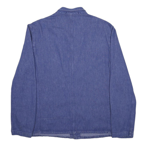 ESCO Mens Blue Denim Shirt XL Casual Long Sleeve Button Closure