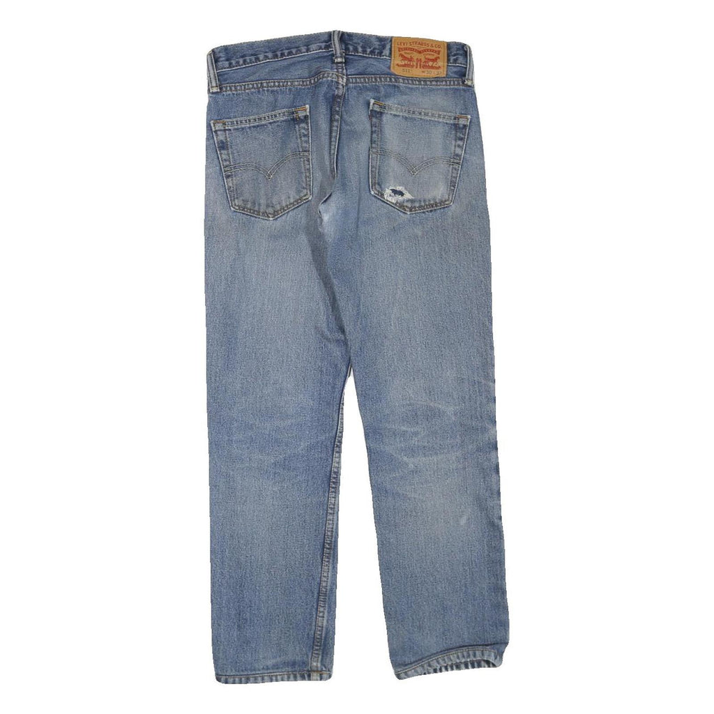 LEVI'S 511 Slim Womens Jeans Blue Regular Slim Denim Medium W32 L27 Classic Fit