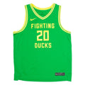 NIKE Fighting Ducks Mens Jersey Green Sleeveless USA V-Neck L