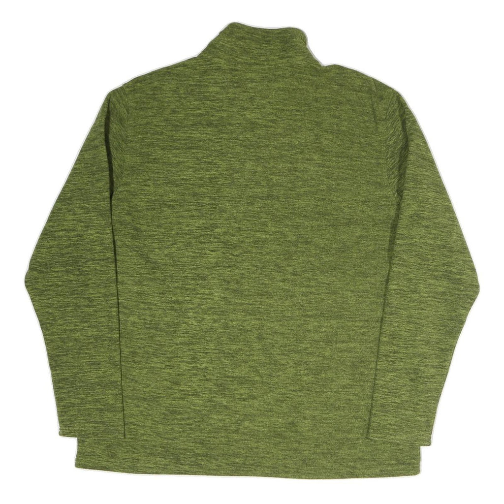 IDENTIC Mens Green Jacket XL Polyester Blend Plain Zip Casual Lightweight