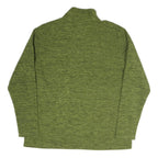 IDENTIC Mens Green Jacket XL Polyester Blend Plain Zip Casual Lightweight