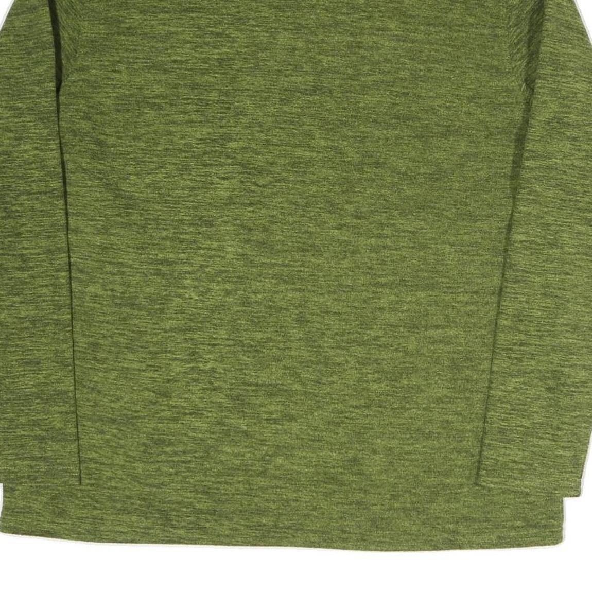 IDENTIC Mens Green Jacket XL Polyester Blend Plain Zip Casual Lightweight