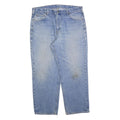 CARHARTT Mens Relaxed Cotton Blend Denim Light Blue Jeans W40 L30 Workwear Zip
