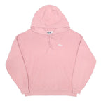 FILA Womens Pink Pullover Hoodie M Casual Cotton Blend Drawstring