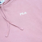 FILA Womens Pink Pullover Hoodie M Casual Cotton Blend Drawstring
