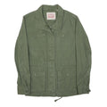 LEVI'S Womens Green Cotton Blend Jacket XS Plain Zip Casual Lightweight
