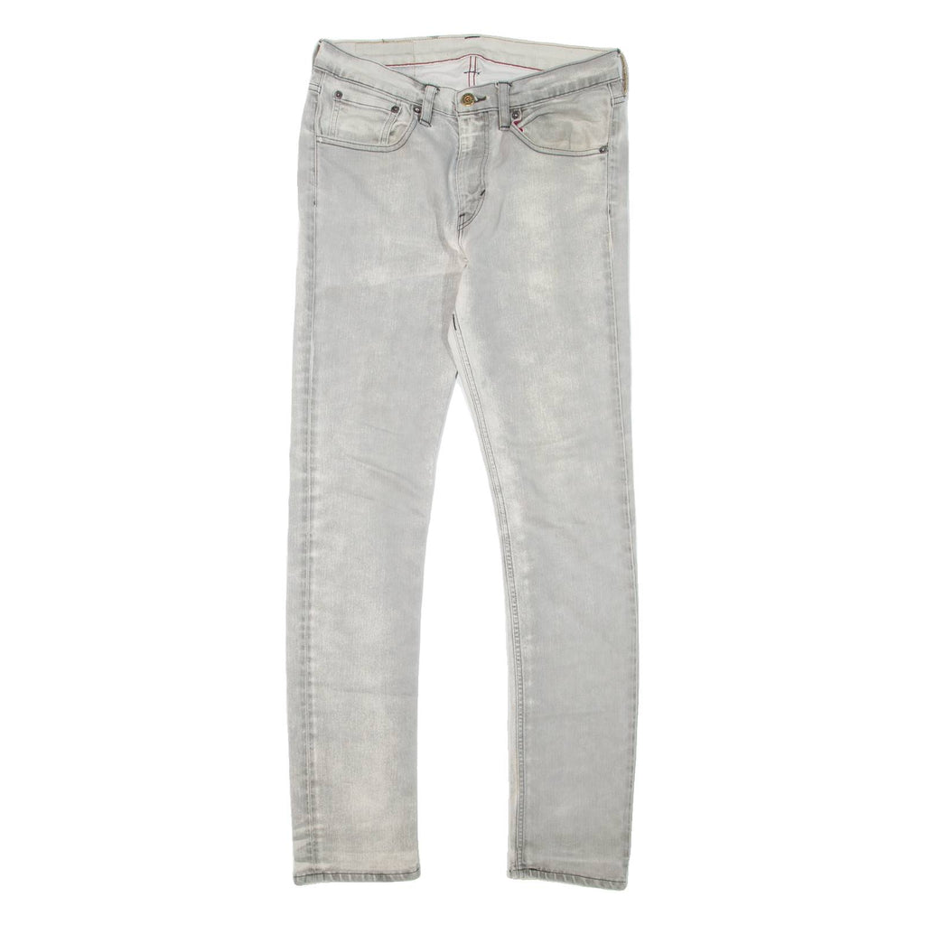 LEVI'S Mens Jeans Grey Slim Skinny Stone Wash W30 L32