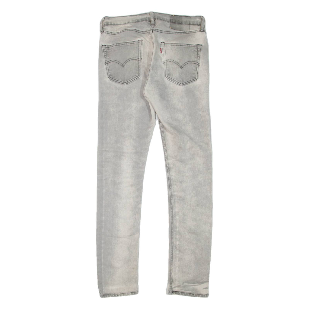 LEVI'S Mens Jeans Grey Slim Skinny Stone Wash W30 L32