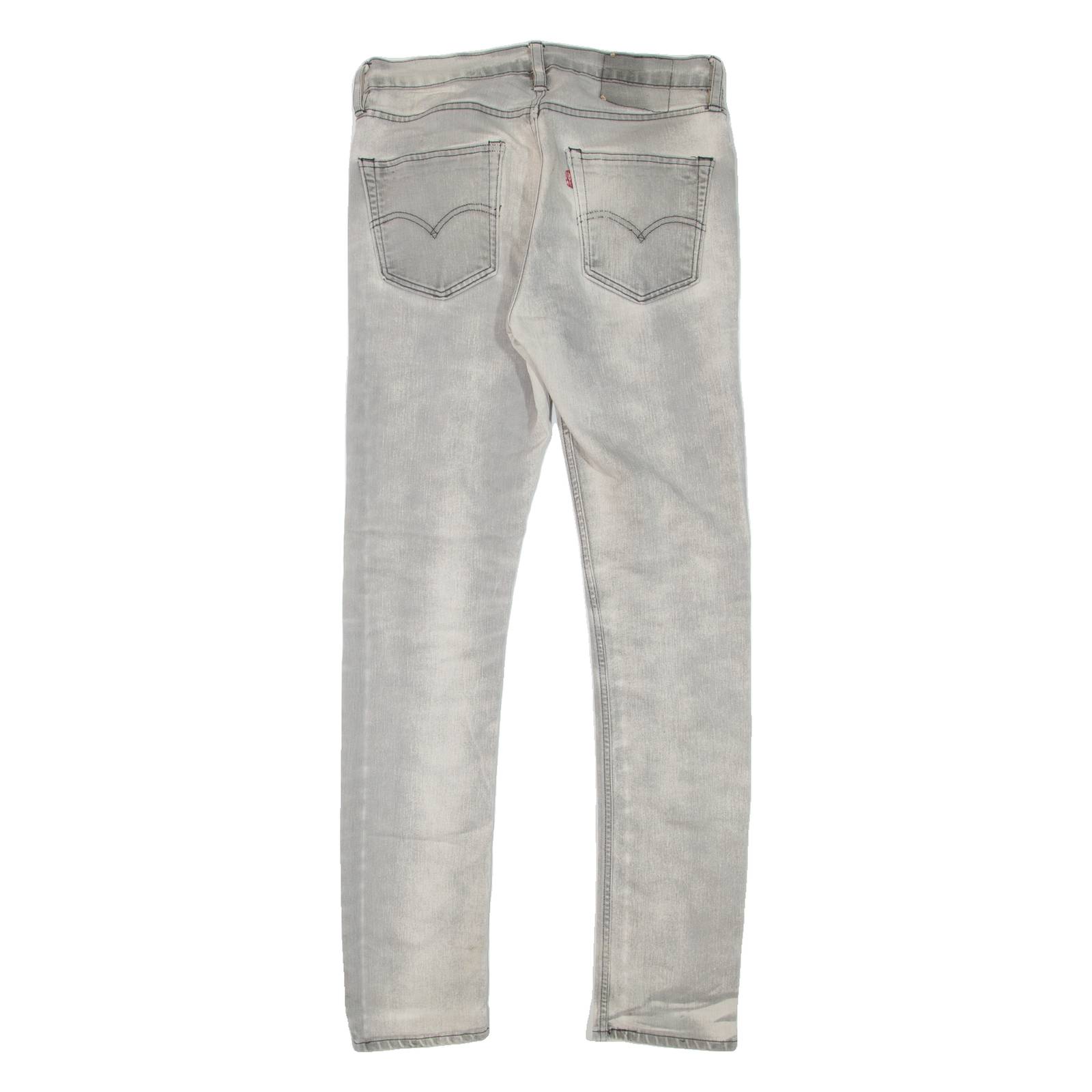 LEVI'S Mens Jeans Grey Slim Skinny Stone Wash W30 L32