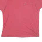 LEVI'S Mens Red T-Shirt XL Short Sleeve Crew Neck Pocket Casual Cotton Blend