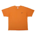 NIKE Mens Orange V-Neck T-Shirt XL Cotton Blend Casual Sportswear