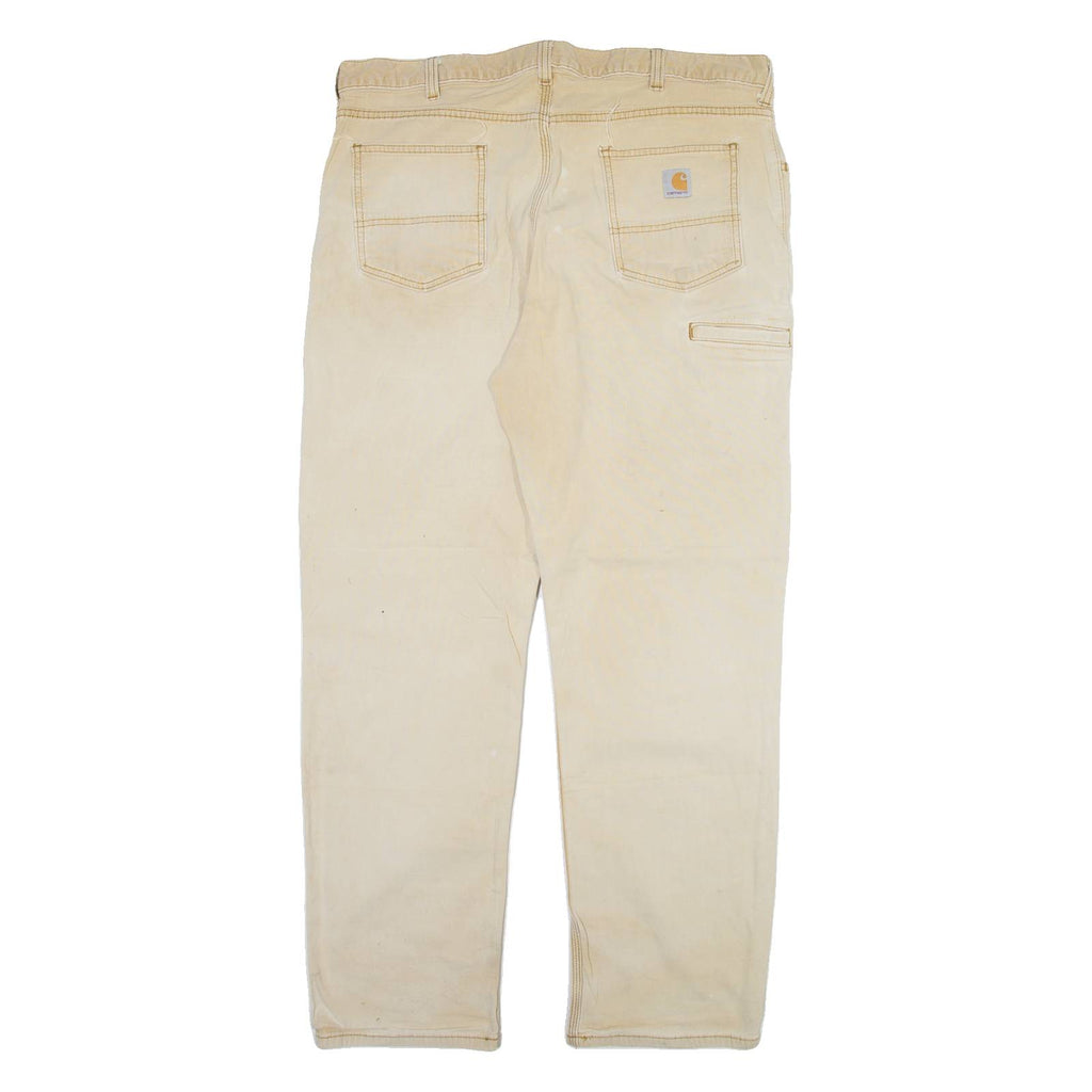 CARHARTT Mens Trousers Beige Relaxed Straight W40 L31