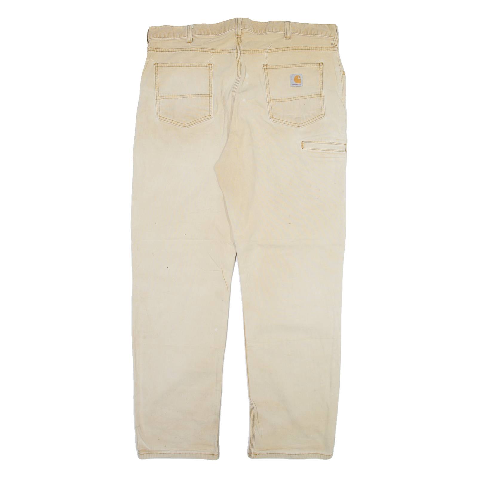 CARHARTT Mens Trousers Beige Relaxed Straight W40 L31