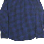LEVI'S Mens Blue & Black Check Shirt M Long Sleeve Casual Cotton Classic