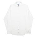 PIERRE CARDIN Stretch Fit Mens Plain Shirt White Long Sleeve S