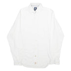 PIERRE CARDIN Stretch Fit Mens Plain Shirt White Long Sleeve S